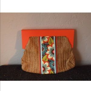 Vera Bradley Straw Clutch Bag bag Shower power